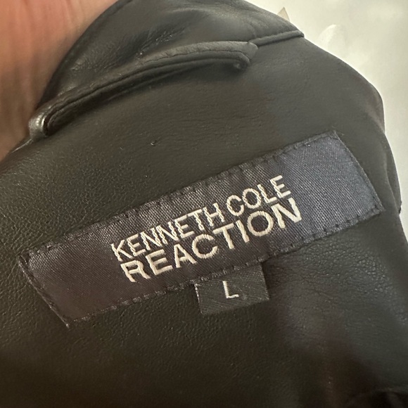 Kenneth Cole Faux Leather Jacket, Size Large - Picture 9 of 10